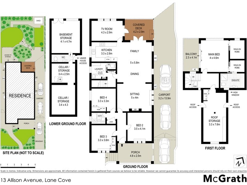 13 Allison Avenue, Lane Cove NSW 2066 Floorplan