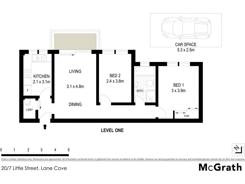 20/7 Little Street, Lane Cove NSW 2066 Floorplan