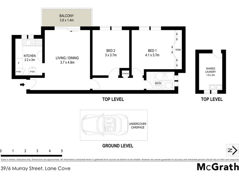 39/6 Murray Street, Lane Cove NSW 2066 Floorplan