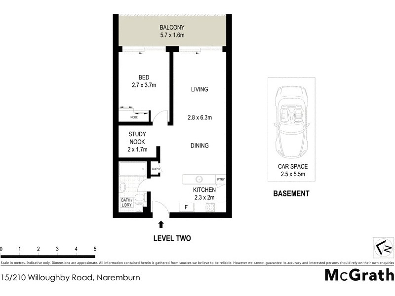 15/210 Willoughby Road, Naremburn NSW 2065 Floorplan