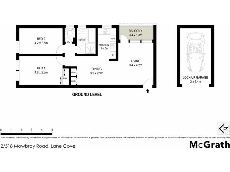 2/518 Mowbray Road, Lane Cove NSW 2066 Floorplan