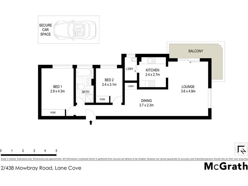 2/438 Mowbray Road, Lane Cove NSW 2066 Floorplan