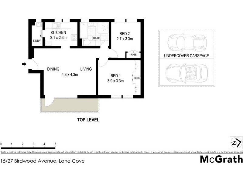 15/27 Birdwood Avenue, Lane Cove NSW 2066 Floorplan