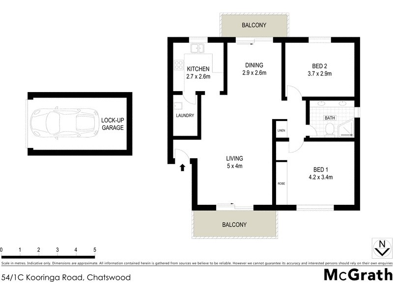 54/1C Kooringa Road, Chatswood NSW 2067 Floorplan