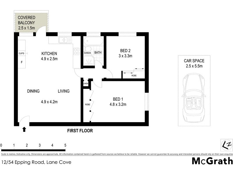 12/54 Epping Road, Lane Cove NSW 2066 Floorplan