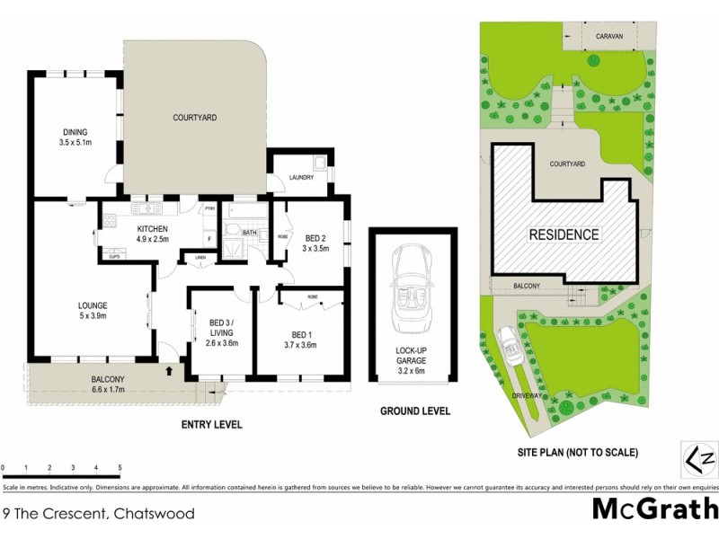 9 The Crescent, Chatswood NSW 2067 Floorplan