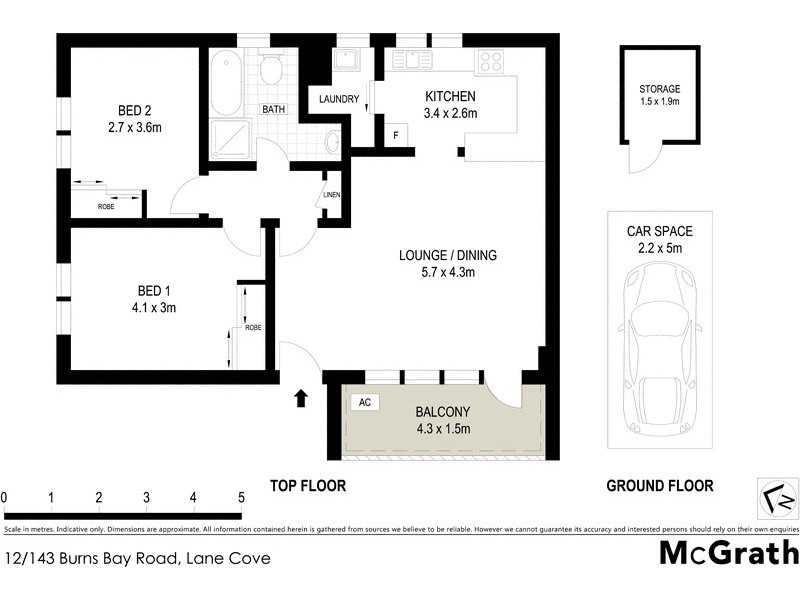 12/143 Burns Bay Road, Lane Cove NSW 2066 Floorplan