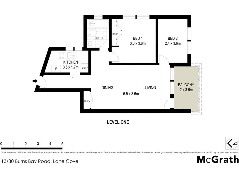 13/80 Burns Bay Road, Lane Cove NSW 2066 Floorplan