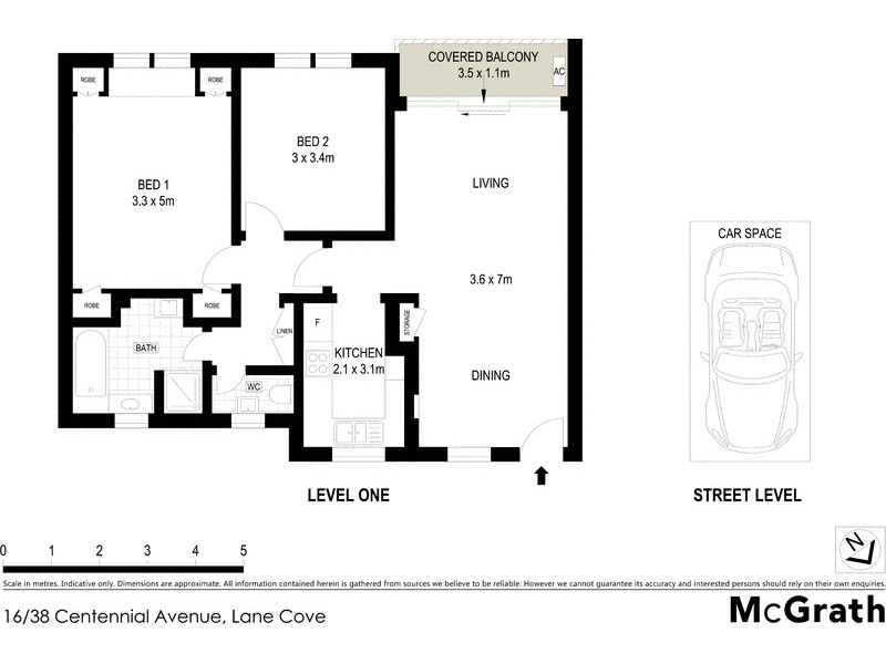 16/38 Centennial Avenue, Lane Cove NSW 2066 Floorplan