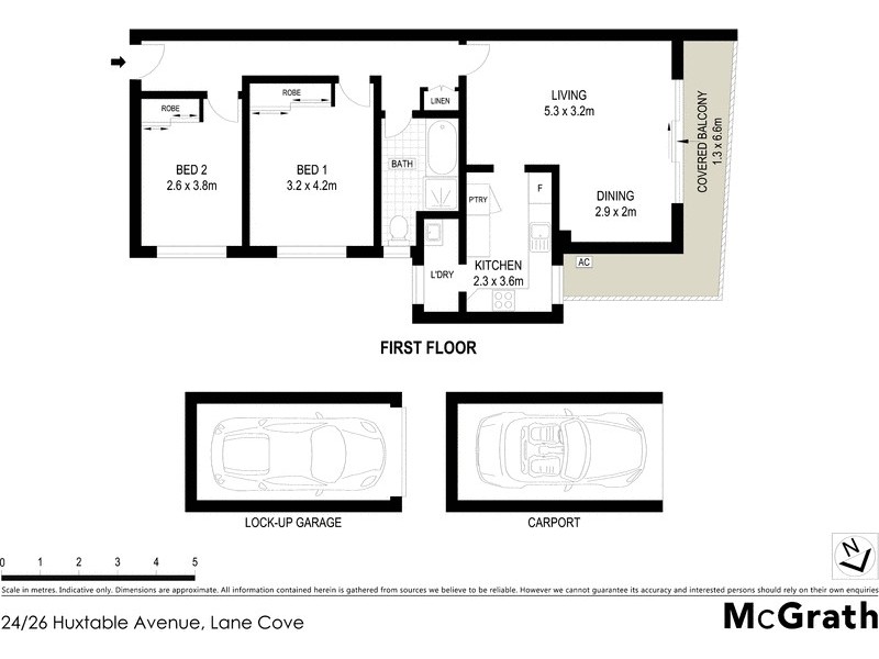 24/26 Huxtable Avenue, Lane Cove NSW 2066 Floorplan