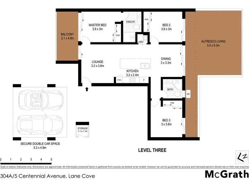 304A/5 Centennial Avenue, Lane Cove NSW 2066 Floorplan