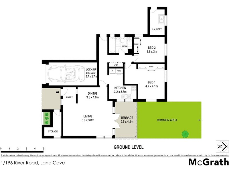 1/196 River Road, Lane Cove NSW 2066 Floorplan