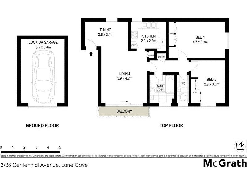 3/38 Centennial Avenue, Lane Cove NSW 2066 Floorplan