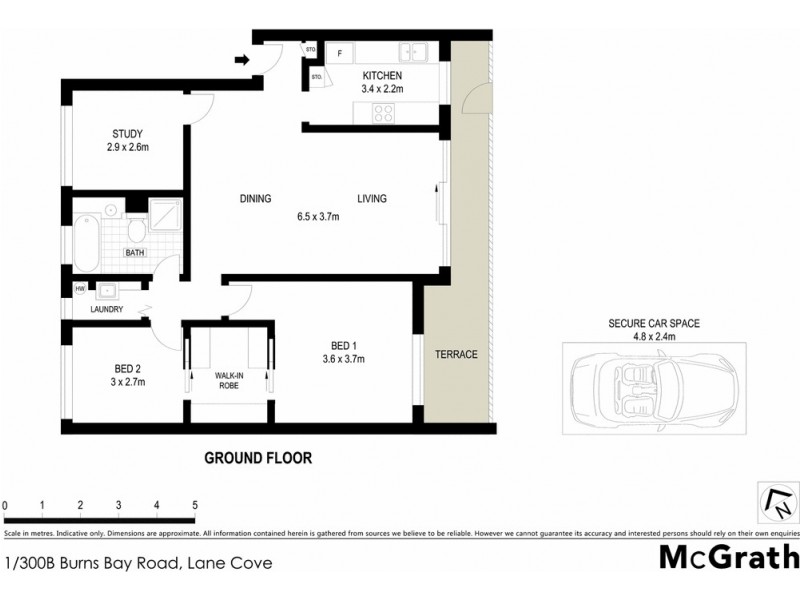 1/300B Burns Bay Road, Lane Cove NSW 2066 Floorplan