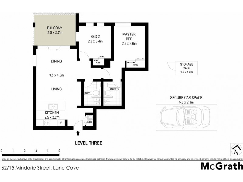 62/15 Mindarie Street, Lane Cove NSW 2066 Floorplan