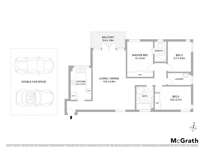3/299 Burns Bay Road, Lane Cove NSW 2066 Floorplan