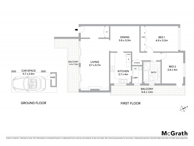 10/252 Pacific Highway, Greenwich NSW 2065 Floorplan
