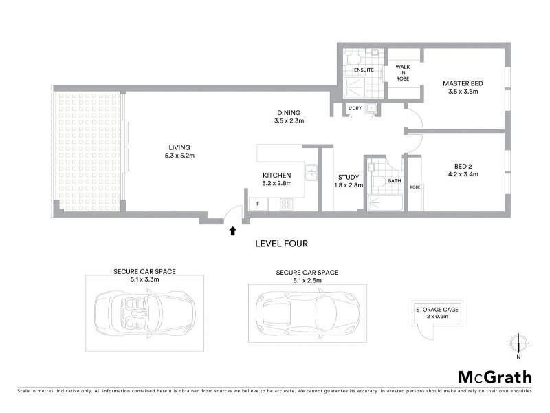 405/72 Gordon Crescent, Lane Cove NSW 2066 Floorplan