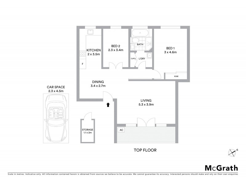 9/73 Burns Bay Road, Lane Cove NSW 2066 Floorplan