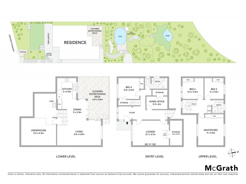47 Johnston Crescent, Lane Cove NSW 2066 Floorplan