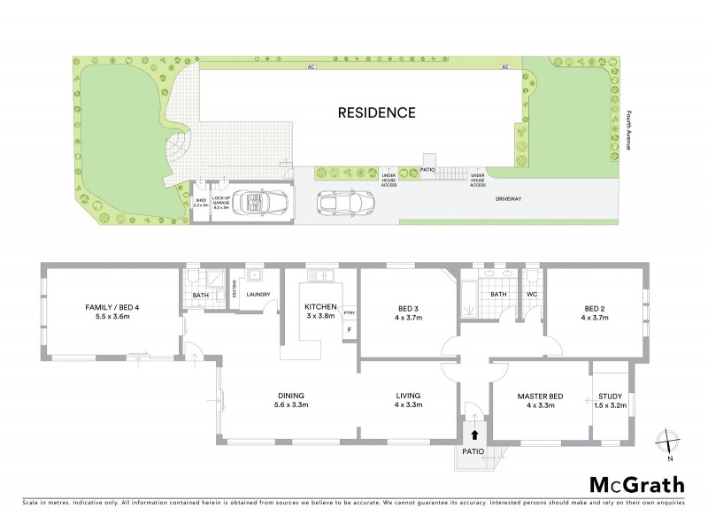 12 Fourth Avenue, Lane Cove NSW 2066 Floorplan
