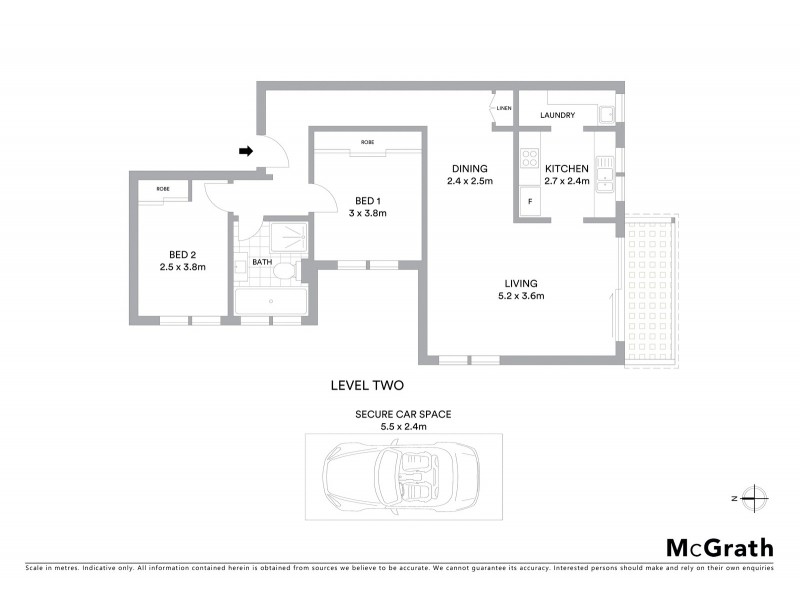 3/438 Mowbray Road, Lane Cove NSW 2066 Floorplan