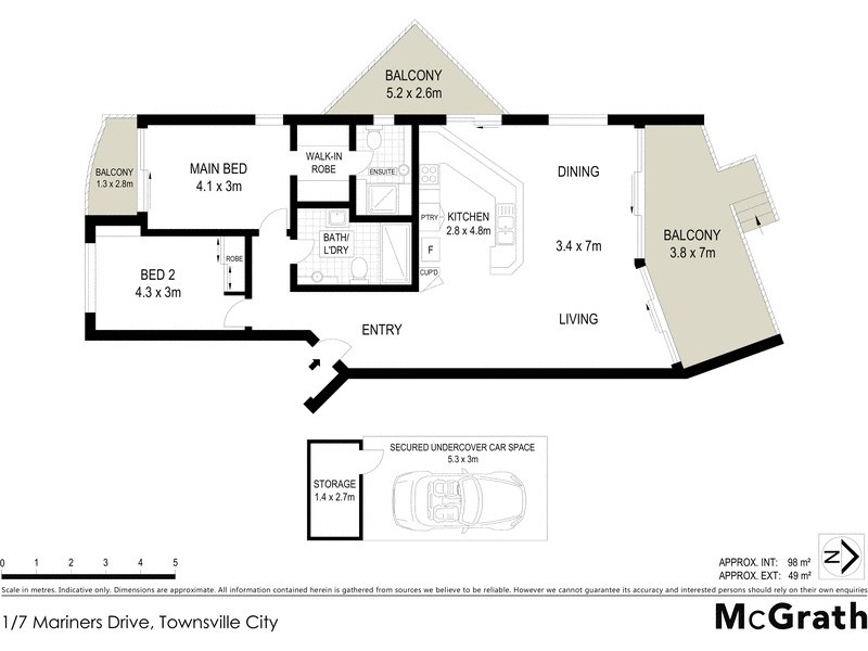 1/7 Mariners Drive, Townsville City QLD 4810 Floorplan