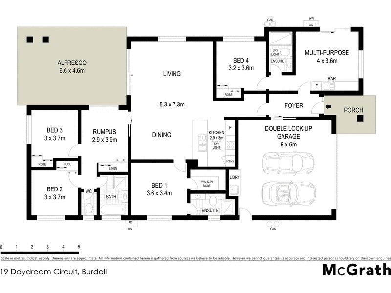19 Daydream Circuit, Burdell QLD 4818 Floorplan