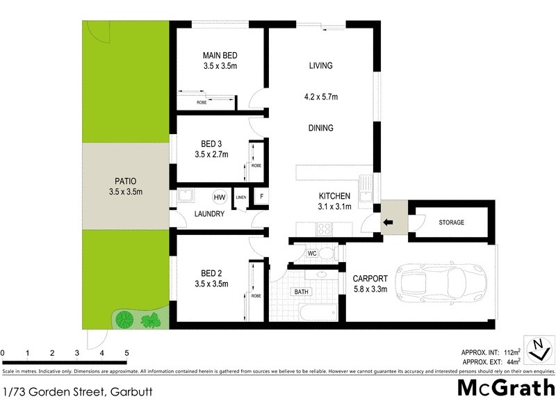 1/73 Gorden Street, Garbutt QLD 4814 Floorplan