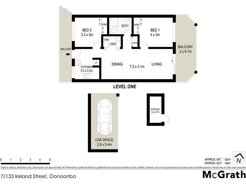 7/133 Ireland Street, Oonoonba QLD 4811 Floorplan