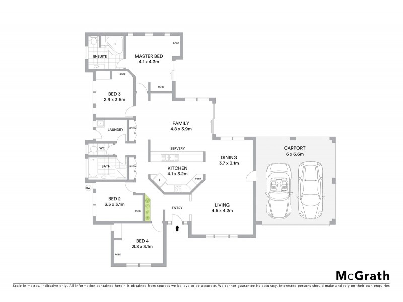 26 Indigo Crescent, Annandale QLD 4814 Floorplan