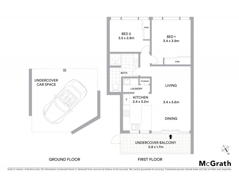 2/43 The Strand, North Ward QLD 4810 Floorplan