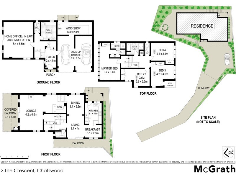 2 The Crescent, Chatswood NSW 2067 Floorplan
