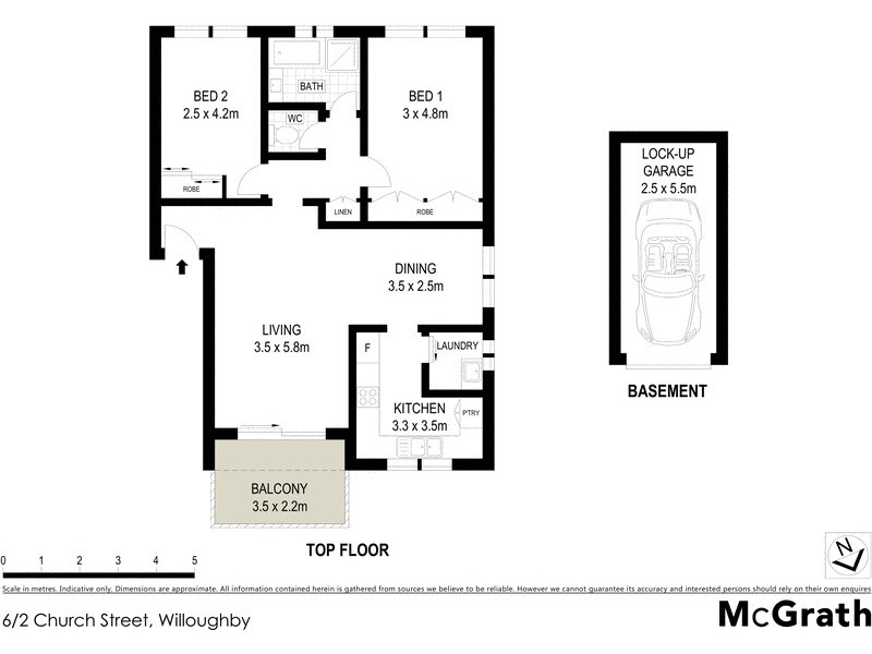6/2 Church Street, Willoughby NSW 2068 Floorplan