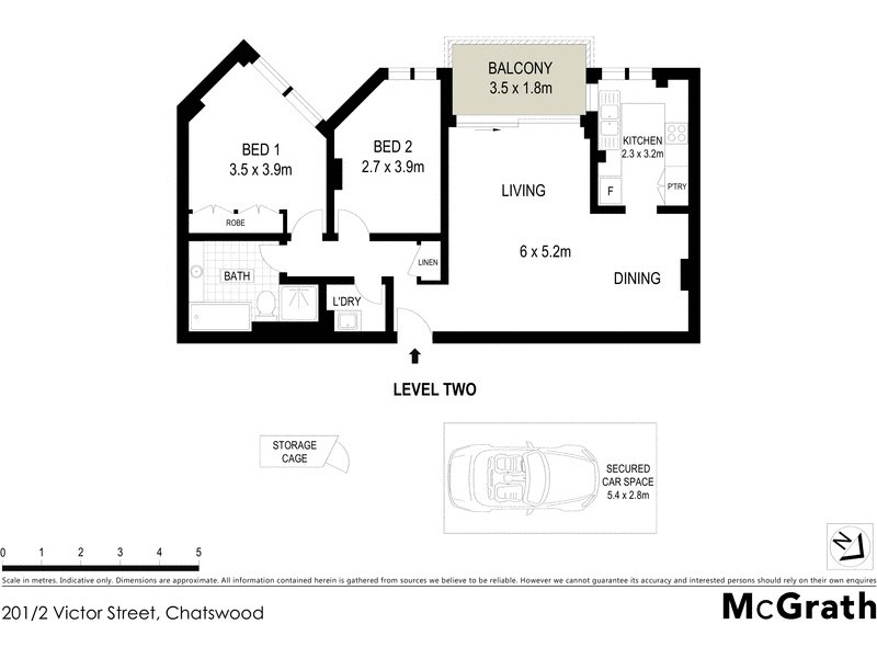 201/2 Victor Street, Chatswood NSW 2067 Floorplan