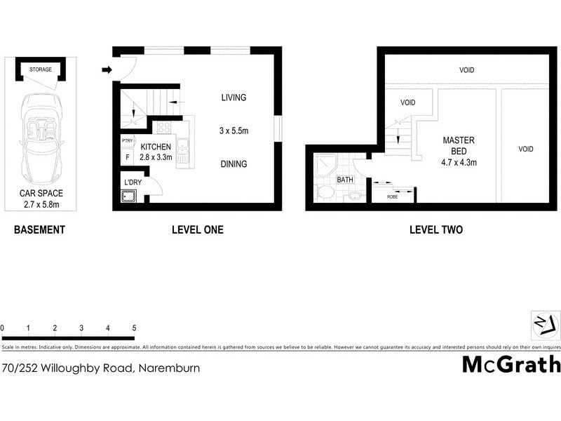 70/252 Willoughby Road, Naremburn NSW 2065 Floorplan
