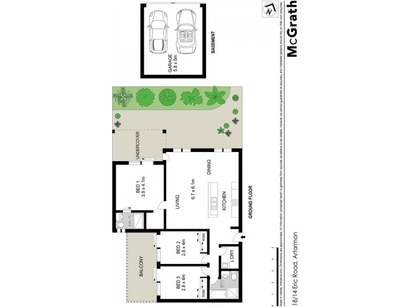 18/14 Eric Road, Artarmon NSW 2064 Floorplan
