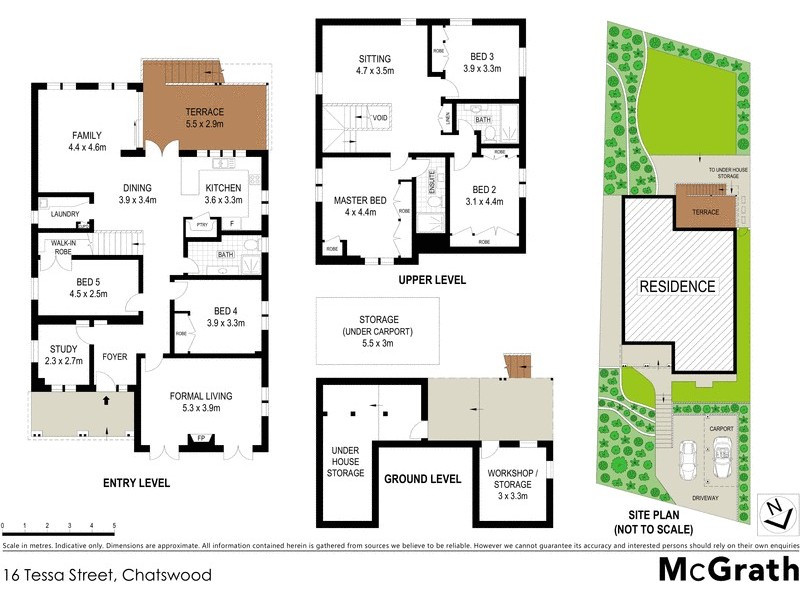 16 Tessa Street, Chatswood NSW 2067 Floorplan