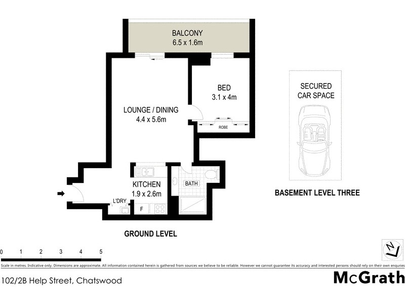 102/2B Help Street, Chatswood NSW 2067 Floorplan