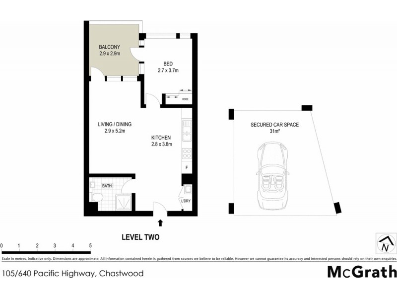 105/640 Pacific Highway, Chatswood NSW 2067 Floorplan