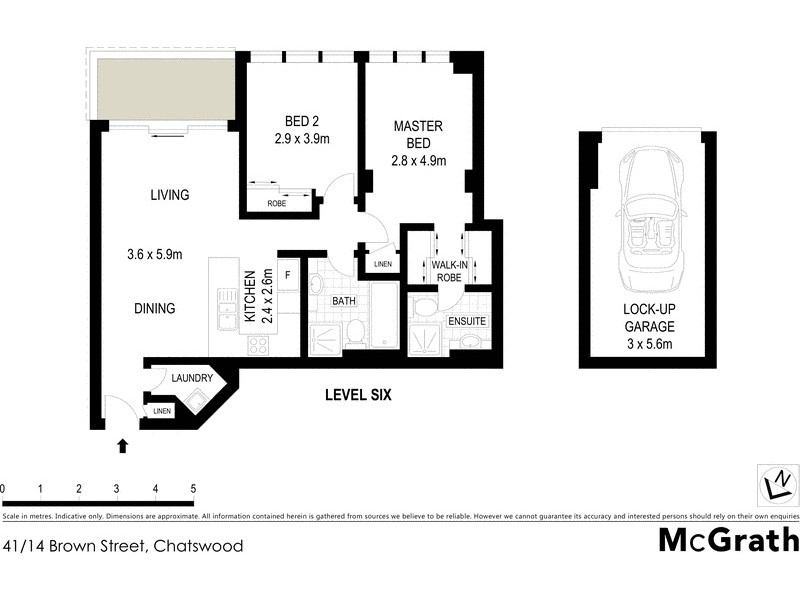 41/14 Brown Street, Chatswood NSW 2067 Floorplan