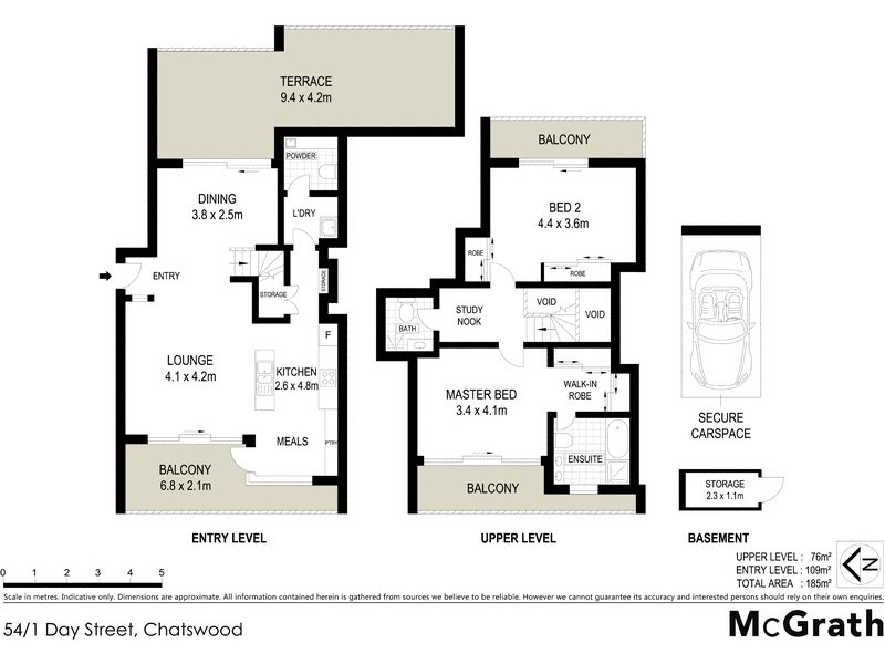 54/1 Day Street, Chatswood NSW 2067 Floorplan