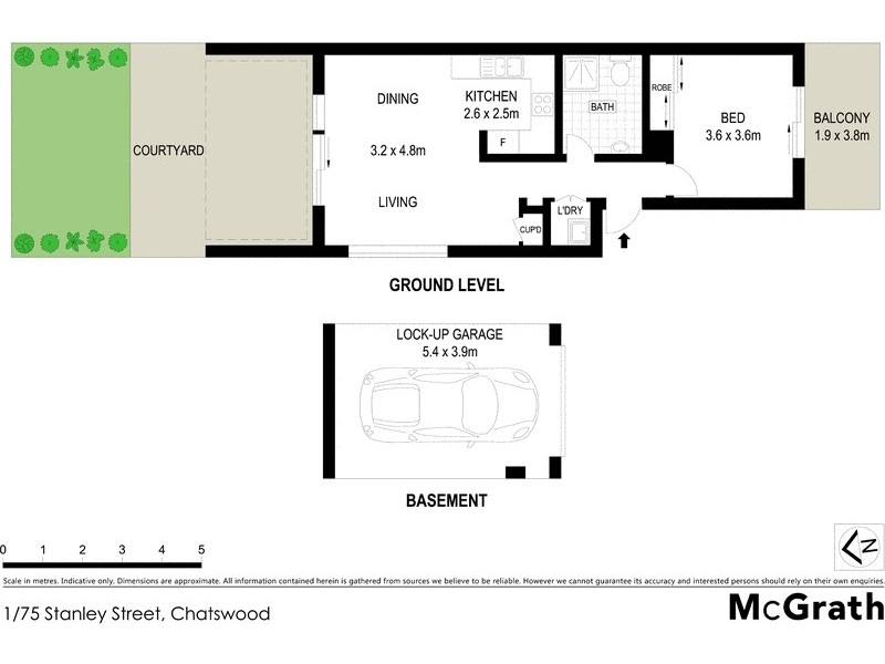 1/75 Stanley Street, Chatswood NSW 2067 Floorplan