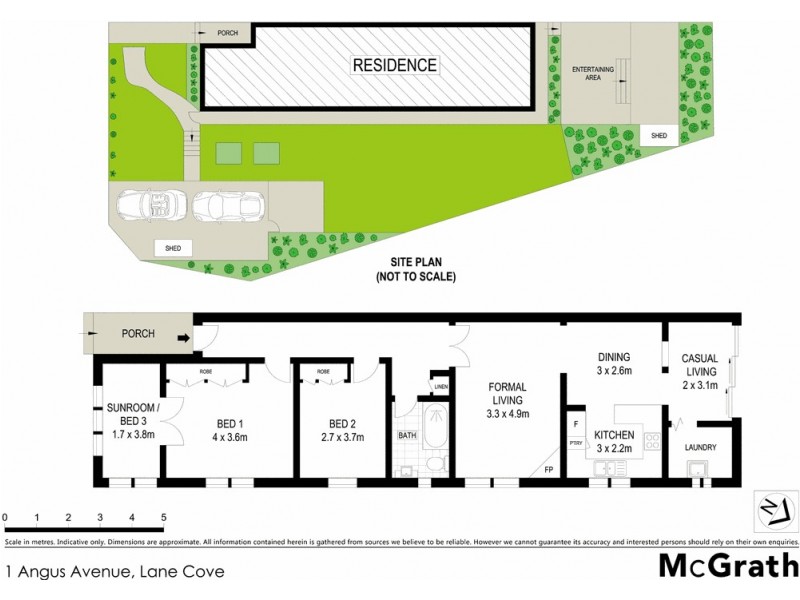 1 Angus Avenue, Lane Cove NSW 2066 Floorplan