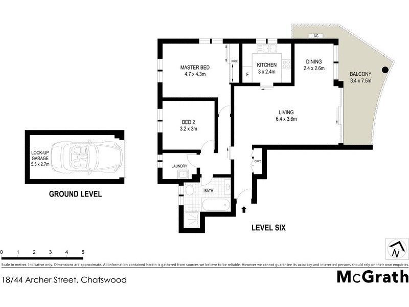 18/44 Archer Street, Chatswood NSW 2067 Floorplan