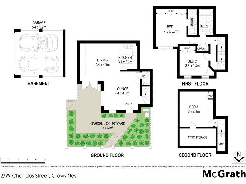 2/99 Chandos Street, Crows Nest NSW 2065 Floorplan