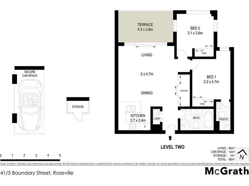 41/5 Boundary Street, Roseville NSW 2069 Floorplan