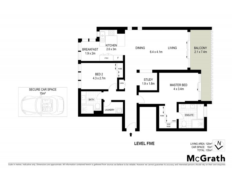21/1 Day Street, Chatswood NSW 2067 Floorplan