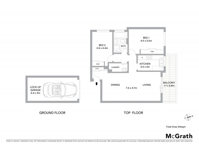 8/1C Kooringa Road, Chatswood NSW 2067 Floorplan