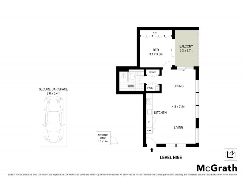 911/4 Saunders Close, Macquarie Park NSW 2113 Floorplan